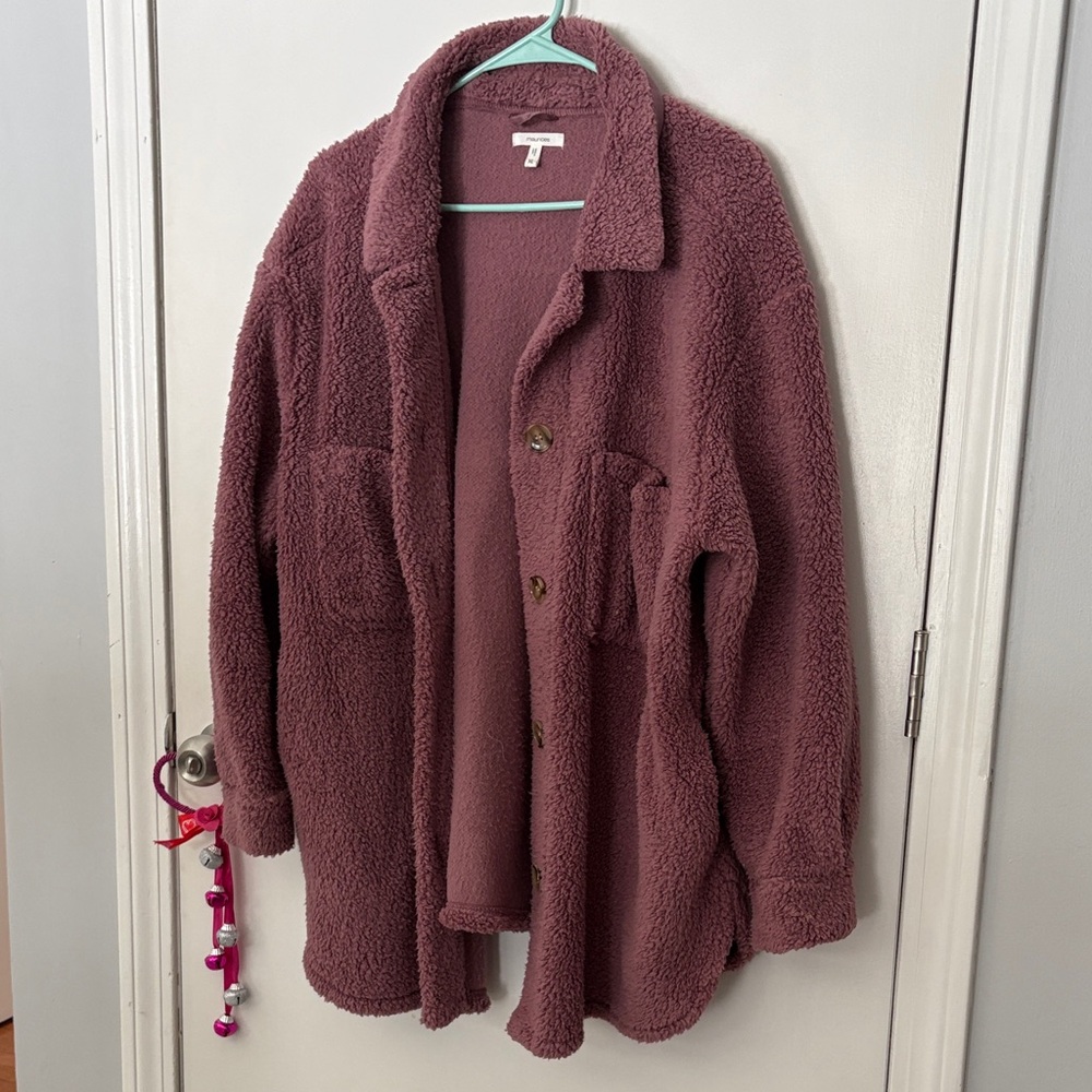 Maurices Mauve Teddy Jacket
